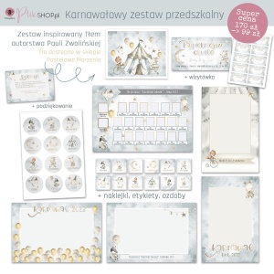 Duży Zestaw Szablonów - Karnawał