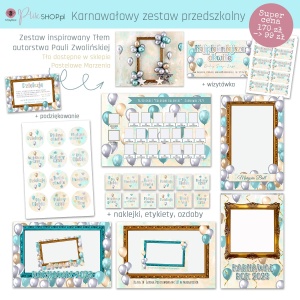 Duży Zestaw Szablonów - Karnawał