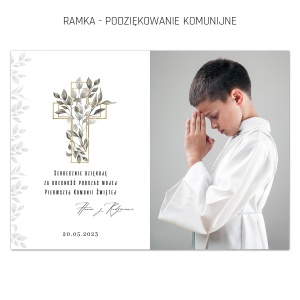 Ramka - podziękowanie komunijne