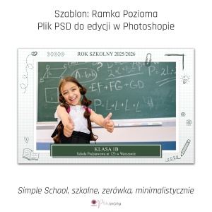 Ramka cyfrowa - szablon ramki poziomej
